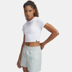 Rival Rib Womens Baby T hirt White / White