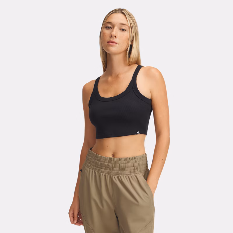 Rival Rib Womens Baby Tank Black / White - Black