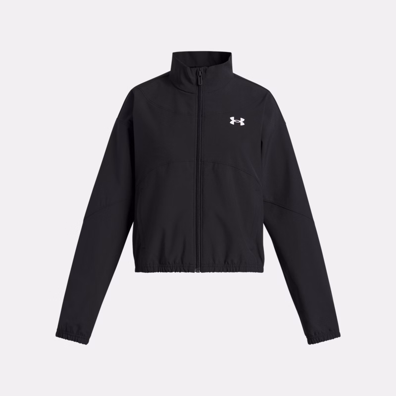Rival Woven Girls Jacket Black / White YXS ( in) - Black