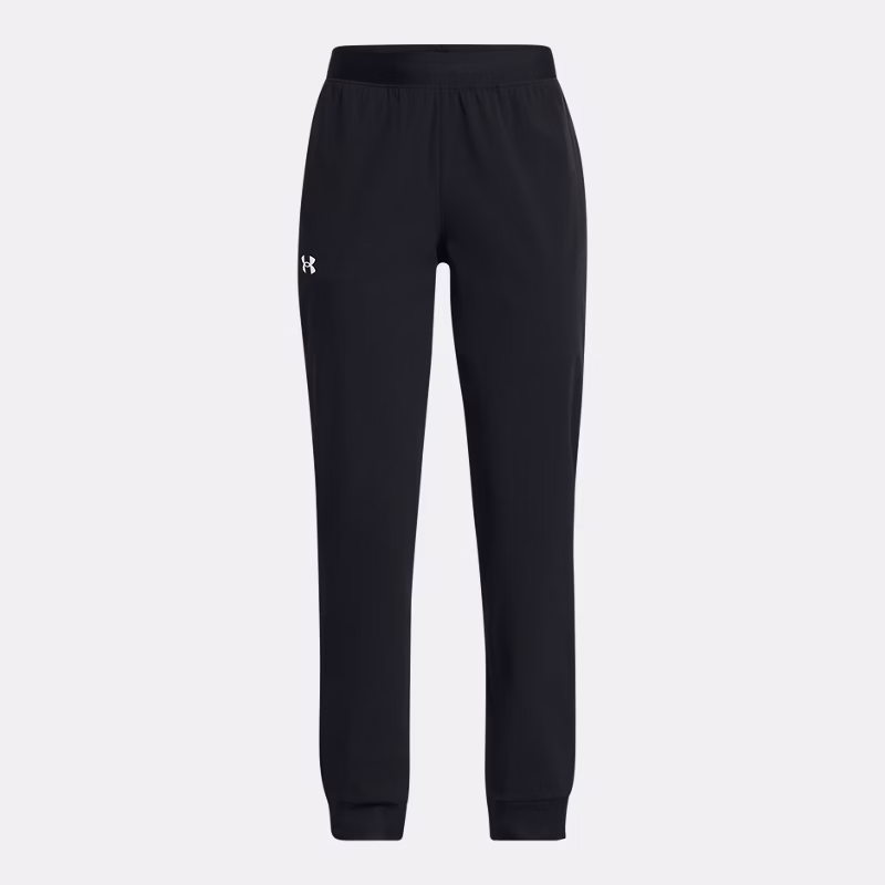 Rival Woven Girls Joggers Black / White YSM ( 54 in)