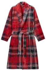 Robe 6fk828014 Bathrobe, Red Tartan 902, L