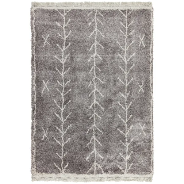 Rocco RC11 Grey & Cream Rug 160x230cm