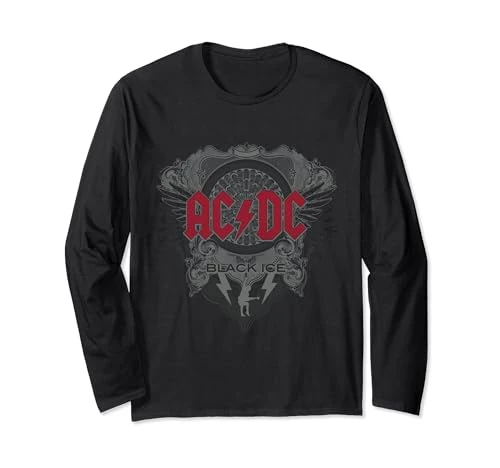 Rock Music Band Black Ice with Red Long Sleeve T-Shirt