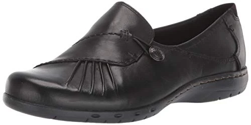 Rockport  Women's Paulette Flat, Black, 11 D - Wide