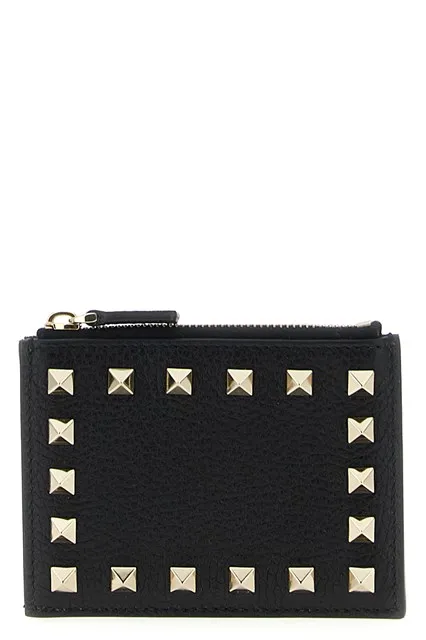Rockstud cardholder - Black