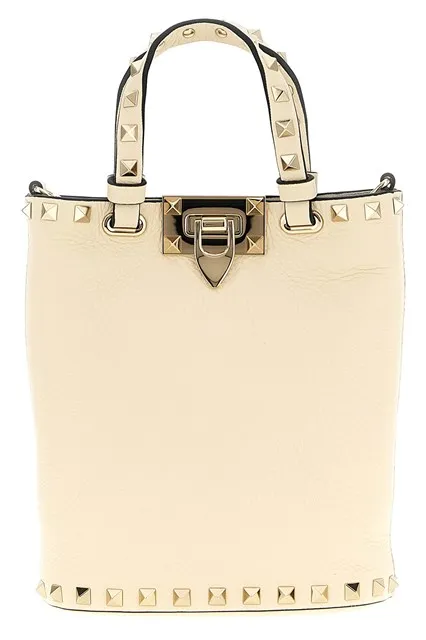 Rockstud pouch - White