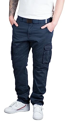 Rocky Men's Cargo Trousers with Belt Cargo Trousers Leisure Trousers Hiking Trousers Trekking Trouse