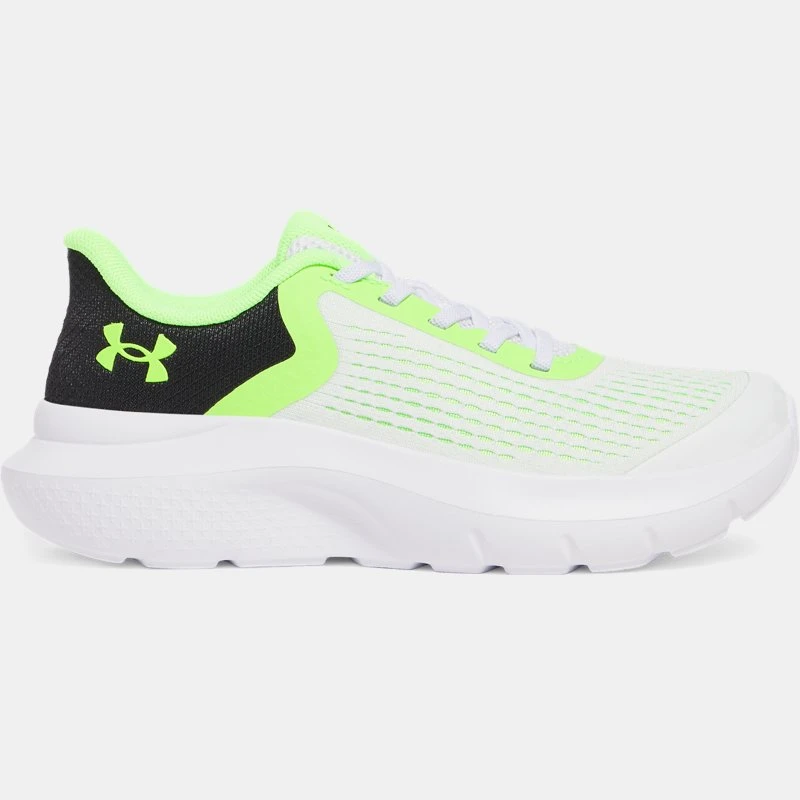 Rogue AL Boys Pre chool Running Shoes White / Black / Hyper Green