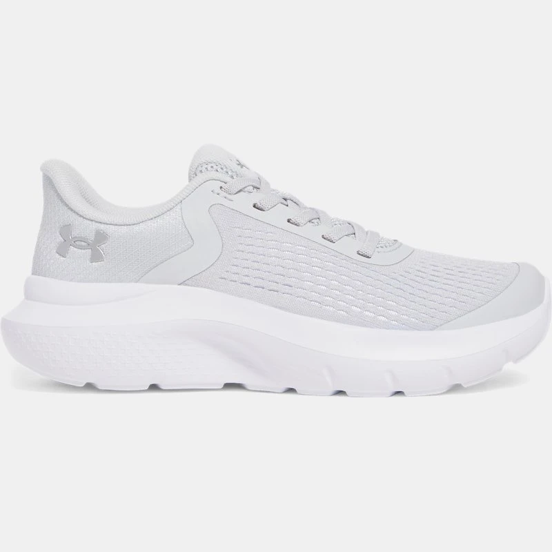 Rogue AL Girls Pre chool Running Shoes Halo Gray / White / Metallic Silver