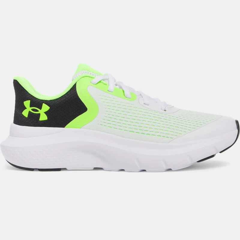 Rogue Boys Running Shoes White / Black / Hyper Green