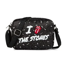 Rolling Stones Majesties Collection Crossbody Bag, Black/White Rolling Stones Majesties Collection Crossbody Bag, Black/White