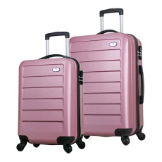 Rose Gold Piece Cabin Suitcase Set
