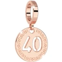 Rose Gold 40 Charm - Rose Gold