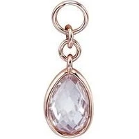 Rose Gold April Pendant Charm - Rose Gold