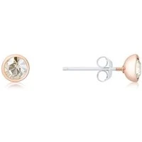 Rose Gold April Stud Earrings