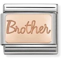 Rose Gold Brother Charm