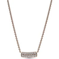 Rose Gold Chunky Crystal Necklace