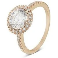 Rose Gold CZ Ring - One Size