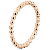 Rose Gold Dotted Stacking Ring - Ring Size 54