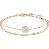 Rose Gold Double Bangle - Adjustable