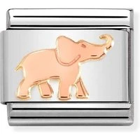 Rose Gold Elephant Charm