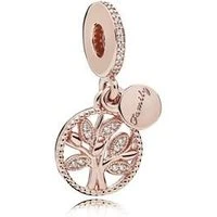 Rose Gold Family Heritage Pendant Charm