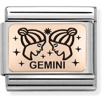 Rose Gold Gemini Charm