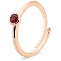 Rose Gold January Adjustable Ring