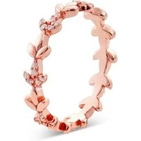 Rose Gold Leaf Ring - 50