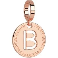 Rose Gold Letter Charm - B