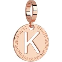 Rose Gold Letter Charm - K