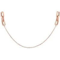 Rose Gold Link Long Necklace - Rose Gold