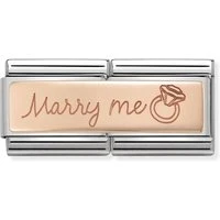 Rose Gold Marry Me Double Charm