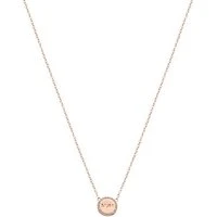 Rose Gold Mum Disc Necklace - Rose Gold