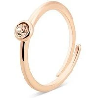 Rose Gold November Adjustable Ring