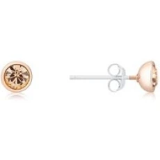 Rose Gold November Stud Earrings