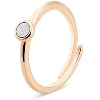 Rose Gold October Adjustable Ring