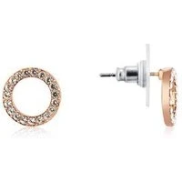 Rose Gold Open Circle Earrings