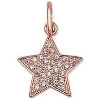 Rose Gold Pave Star Pendant