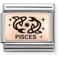 Rose Gold Pisces Charm