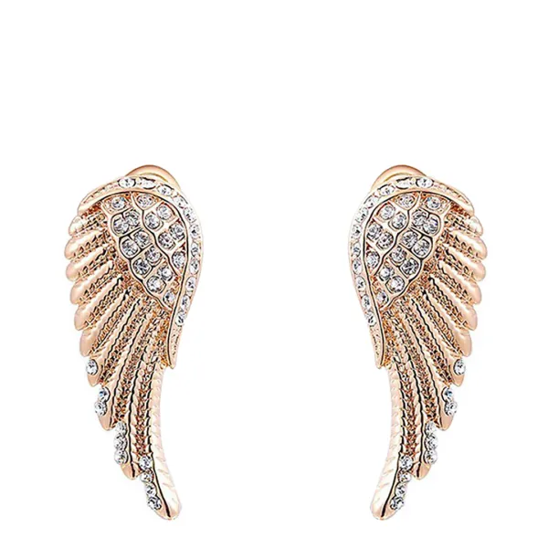 Rose Gold Plated Elegant Earrings - Gold