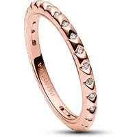 Rose-Gold Pyramids Ring - 52  Ring