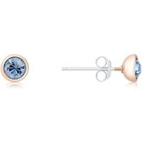 Rose Gold September Stud Earrings