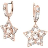 Rose Gold Stella Star Huggie Earrings