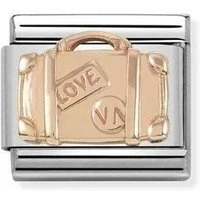 Rose Gold Suitcase Charm