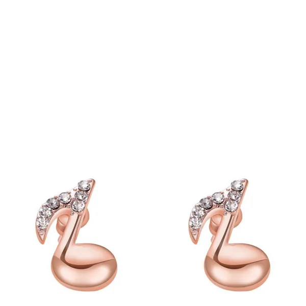 Rose Gold Swan Stud Earrins