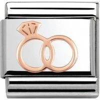 Rose Gold Wedding Rings Charm