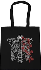 Rose rib cage - tattoo Tote Shopping Gym Beach Bag 42cm x38cm, 10 litres Rose rib cage - tattoo Tote Shopping Gym Beach Bag 42cm x38cm, 10 litres