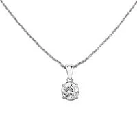 Round 6.5mm Cubic Zirconia Necklace