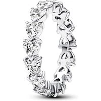 Row of Hearts Eternity Ring - 52  Ring